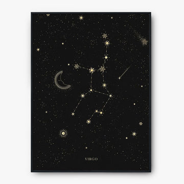 Sternzeichen Jungfrau - Elegantes Sternbild Poster