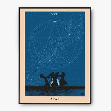 Der Stern - Mystisches Tarot Sternbild Poster