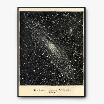 Andromeda Galaxie Nebel - Klassisches Astronomie Poster