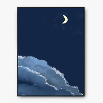 Mondlicht über Wolkenkamm - Poster