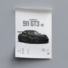Porsche 911 GT3 RS Modern Sports Car Poster